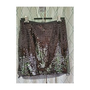 Black Sequined Skirt